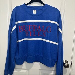 Buffalo Bills Women's Blue Crewneck Sweater - XL